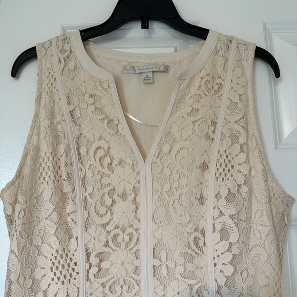 Lauren Conrad Cream Dress - Size 10 - Picture 2 of 5